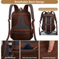 thumbnail image 4 of Mochila Mactso Canvas Travel Laptop de 17.3 pulgadas para hombre y mujer, 4 of 7