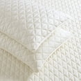 thumbnail image 2 of Valeron Palermo Tencel Modal Luxury Performance Quilted Sham Set, Ivory, Standard, 2 of 6