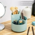 thumbnail image 4 of Clearance Pencil Barrel under $5,Rotating Pen Holder Blue Desk Pencil Pen Holder 3 Slots 360 Spinning Pencil Pen Office Supplies Desktop Storage Organizer Cute Pencil Cup Pot For Home Office K, 4 of 9