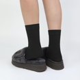 thumbnail image 6 of Womens Combed Cotton Color Thin socks Viscose- Breathable Soft Crew Casual Socks Comfort Gift 4 Pairs, 6 of 7