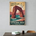 thumbnail image 6 of Motivational Cathedral Rock Formation Poster Retro Inspirational Vintage Travel Wall Art for Office Meditation Room Library Canvas Poster, 6 of 8