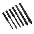 thumbnail image 3 of WHAMVOX 6-Piece Multifunctional Drill Bit Set for Masonry, Tile, Wall Drilling - Coated Bits, 3 of 8