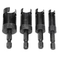 thumbnail image 2 of Broca para carpintería 4x / Set Herramientas De Corte De De Conector De Broca De Vástago Para Taladro De Banco Negro, 2 of 7