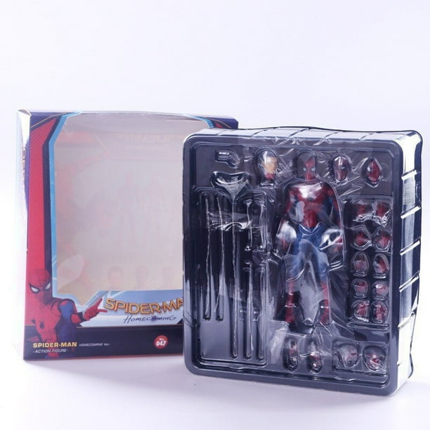 Mafex-Figurine d'action Spider Man, Zones Ecoming, Édition Deluxe,  Multi-accessoires, Modèle Statue Butter, Jouets à collectionner, Cadeau, 103