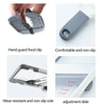 thumbnail image 5 of Multifunctional Vegetable Cutter | Adjustable Thickness Slicer & Grater | Potato, Fruit, Cheese Chopper | Hand Guard & Non Slip Design | Easy Clean | Ergonomic Handle | 1 Pc | White 29.5x10.2x5cm, 5 of 6