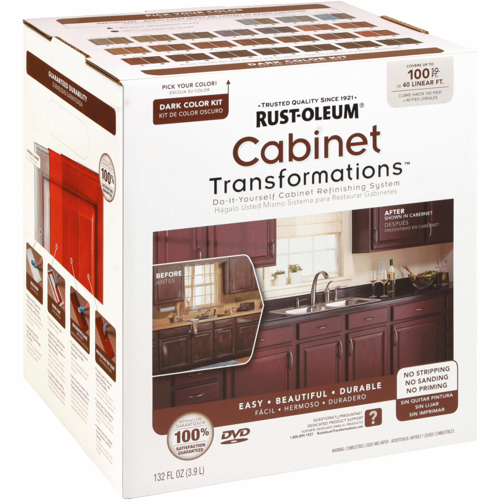 Rust Oleum Cabinet Transformations Cabinet Coating Kit Walmartcom