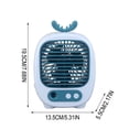 thumbnail image 4 of Humidifying desk fan, cute bunny‑design usb portable mist fan, 3‑speed adjustable personal office fan, cooling tool for home bedroom and study room, 4 of 7