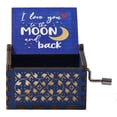 thumbnail image 1 of Engraved Musical Boxes Valentine Day Ancient Wooden Hand Cranked Music Box, 1 of 6