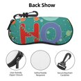 thumbnail image 3 of Xecao Ho Ho Ho for Eyeglass Case Soft Shell, Portable Sunglass Case, Fashionable Eyeglass Case with Zipper, Lightweight, 3 of 6