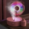 thumbnail image 6 of kkbbma under $5 Portable Misting Fan - Foldable Handheld Personal Fan with Mist Spray, 3 Speeds, USB Rechargeable - Ideal for Travel, Outdoors, Makeup, Camping, Home, and Office Use, 6 of 9
