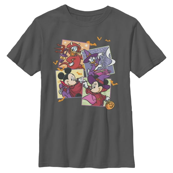 Boys Mickey & Friends Halloween Crew Portraits T Shirt