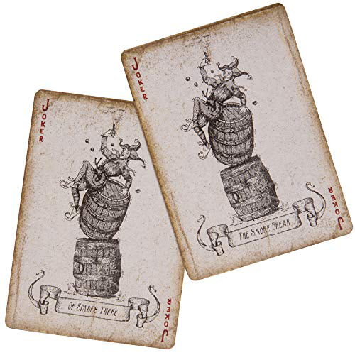Blue New Distressed Design Ellusionist Bicycle 1900 Vintage Series Playing Cards 