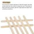 thumbnail image 4 of Uxcell Wood Craft Sticks, 6 Inch Wooden Crafts Stick for DIY Craft Project, 500 Pack, 4 of 7