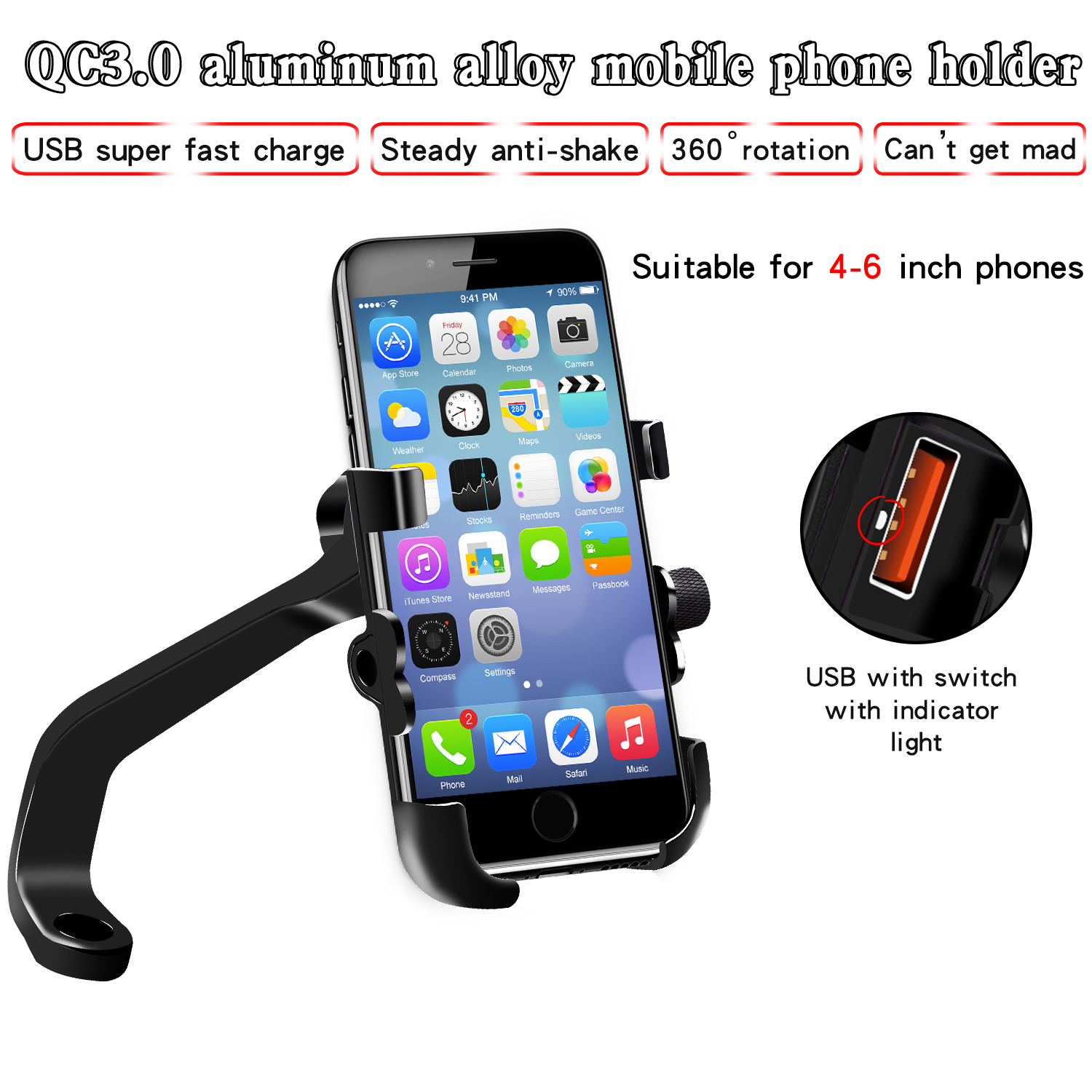 motorcycle mobile phone holder