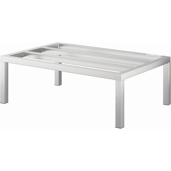 36" x 24" x 12" Aluminum Dunnage Rack – Heavy Duty Floor Storage Stand, NSF for Commercial Use