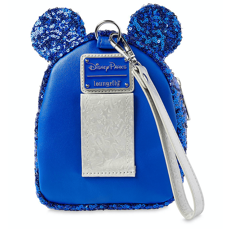Disney Parks Wishes Come True Blue Minnie Sequined Backpack Wristlet New w Tag Walmart