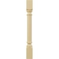 thumbnail image 2 of Ekena Millwork 3 3/4"W x 3 3/4"D x 35 1/2"H Traditional Cabinet Column (Top Block: 6 1/8", Bottom Block: 7 1/8"), Alder, 2 of 7