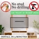 thumbnail image 3 of Soporte de pared para TV sin pernos, colgador para TV sin pernos para paneles de yeso, sin daños, sin taladro, sin tornillos, soporte de barra de fácil instalación para pantalla plana, se adapta a tel, 3 of 5
