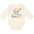 thumbnail image 3 of Inktastic My Gigi and Poppy Love Me Boys or Girls Long Sleeve Baby Bodysuit, 3 of 5