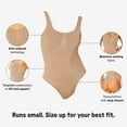 thumbnail image 4 of YITTY Nearly Naked Shaping Thong Bodysuit, Brown, M/L, 4 of 7