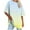 Yellow, variant on 2025 Oversized T Shirts Women's Plus Size Tees Casual Half Sleeve V Neck Shirt Summer Loose Comfy Basic Tunic Tops