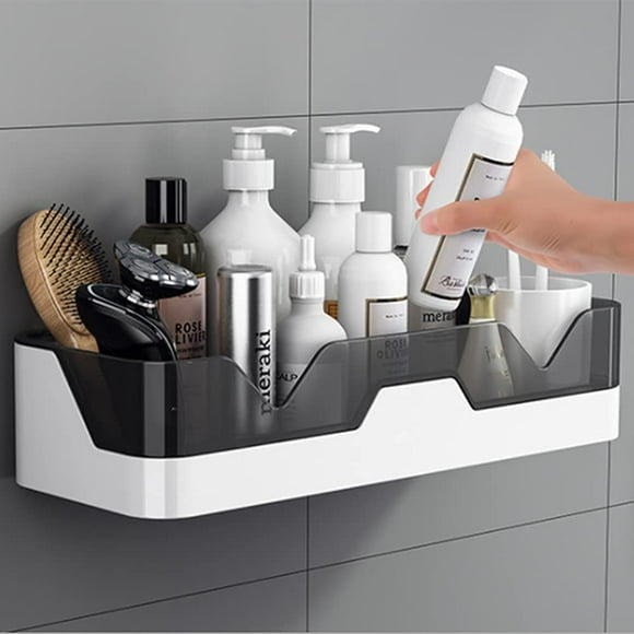 Bathroom Shelf Organizer Wall Mounted Shower Holder Adhesive Hooks Bath Organizers Corner Tub Storage Basket Shelf Organizer Wall Mounted Shower Holder No Drilling