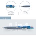 thumbnail image 2 of shiyou-HAUSER 4 In 1 Pens Ballpoint 4 Pc, 1.0 MM Colorful Pens, Blue/Black/Red/Green Pens For Note Taking, Multicolored Pens, Pens For School, Back To College Essentials, Back To School Supplies., 2 of 4
