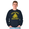 thumbnail image 3 of Original Dad Bod Buddha Belly Funny Men's Crewneck Sweatshirt Brisco Brands S, 3 of 6