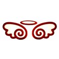 thumbnail image 2 of SPRING PARK Car Styling Lovely 3D Angel Wings Sticker Vehicle Body Logo Decal Decoration, 2 of 7