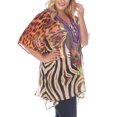 thumbnail image 4 of White Mark Women's Plus Size Animal Print Caftan, 4 of 5