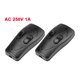 thumbnail image 5 of Interruptor de cordón en línea Uxcell AC 250V 1A Dúplex On Off para luz de escritorio, negro, paquete de 2, 5 of 5