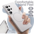 thumbnail image 4 of JETech Magnetic Silicone Case for Samsung Galaxy S26 Ultra, Compatible with MagSafe, Silky Touch (Lunar Rock), 4 of 7