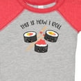 thumbnail image 4 of Inktastic Kawaii How I Roll Sushi Boys or Girls Baby Bodysuit, 4 of 5