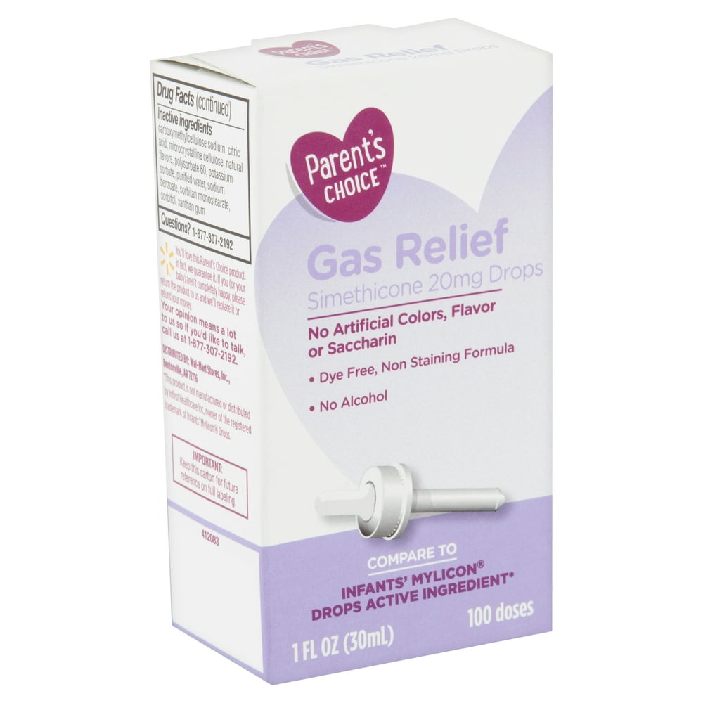 Parent's Choice Infants' Gas Relief Simethicone Drops, 20mg, 1 fl oz