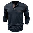 thumbnail image 4 of Mens Casual Shirts Short/Long Sleeve Button Classic Tees Tops Fashion Lightweight Stylish T Shirts With Pocket, 4 of 7