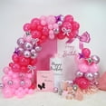 thumbnail image 6 of Hot Pink Balloons Garland Arch Kit, Metallic Chrome Magenta Balloon Happy Birthday Decorations Baby Dark Pink Silver Star Confetti Balloons for Girls Birthday Princess Wedding Baby Shower Party Decor, 6 of 13
