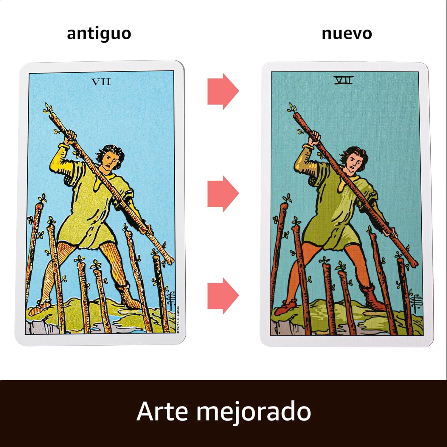 Da Brigh The Original Tarot, Deck of 78 Cards, Spanish