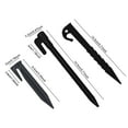 thumbnail image 5 of Hyasfey 100Pcs Camping Tent Stake Heavy Duty Lawnmower Boundary Wire Stake Outdoor Garden Yard Patio Lawn Tarp Canopy Windproof Ground Spike Tent Peg, 5 of 7