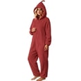 thumbnail image 6 of LEKWK Halloween Onesie Adult Funny Zip Up Cute Hooded Jumpsuit Fleece Soft Flannel Lounge Sleepwear for Cosplay Theme Party Dress Up Set, 6 of 8