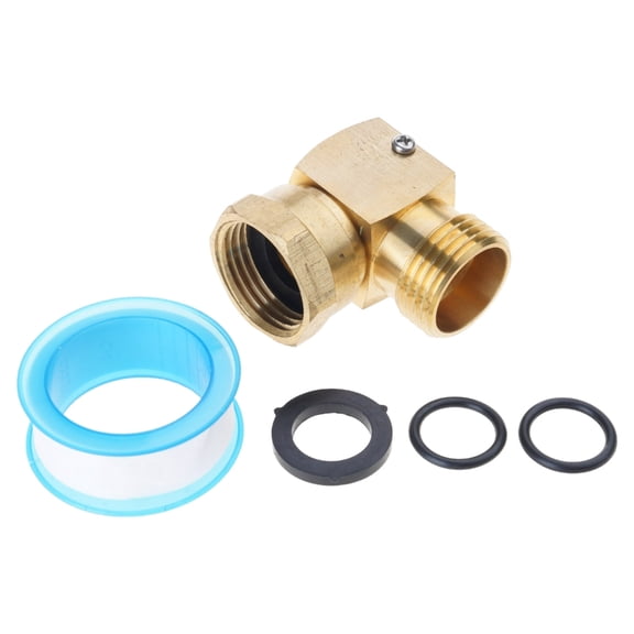 3/4Inch Outdoor Garden Hose Swivel Adapter 90 Degree Hose Swivel Elbow Connector for Flexible Hose Connections Enduring