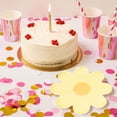 thumbnail image 2 of DOITOOL 40Pcs Daisy Flower Shape Disposable Plates 7inch Paper Food Tray Party Dessert Plates, 2 of 8