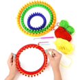 thumbnail image 5 of Set of plastic round knitting rings with hook and needle, 5 of 5