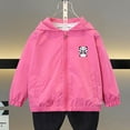 thumbnail image 4 of POROPL Toddler Rain Jacket with Hood Lightweight Spring Thin Casual Windbreaker Jacket, 4 of 5