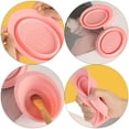 thumbnail image 2 of Shisuyan Makeup Brush Washing Mat Foldable 2Set Pink 5.5x4.3in, 2 of 9