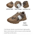 thumbnail image 6 of HEWUQI Women's Platform Walking Tennis Shoes Cushioned Arch Support Breathable Sneakers Non Slip Comfortable Footwear for Gym Daily Wear Khaki Size 6.5, 6 of 6