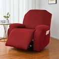 thumbnail image 2 of Yipa Universal Lazy Slipcover Protector Wedding Armchair Couch Stretch Removable Party Recliner Sofa Covers Red 3 Seat, 2 of 8