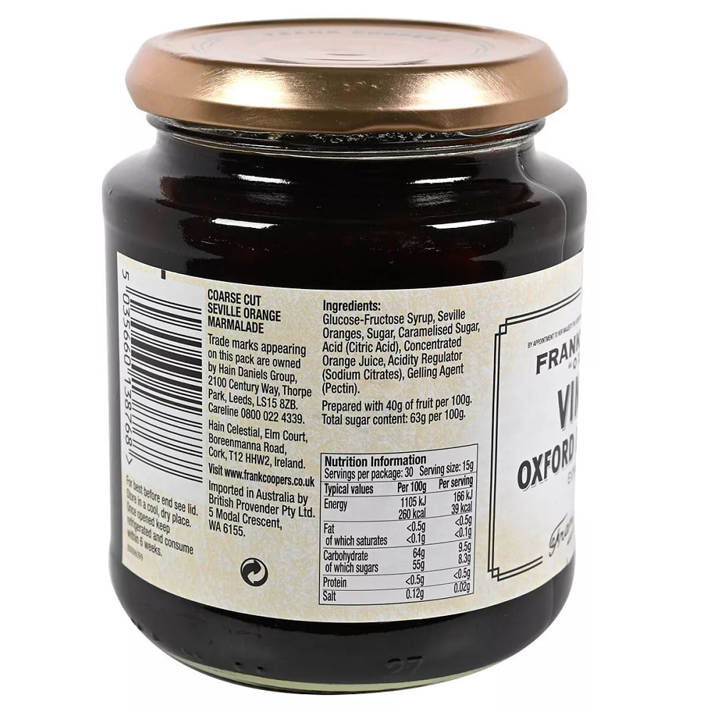 Frank Coopers Vintage Oxford Extra Course Cut Marmalade 454g (Pack