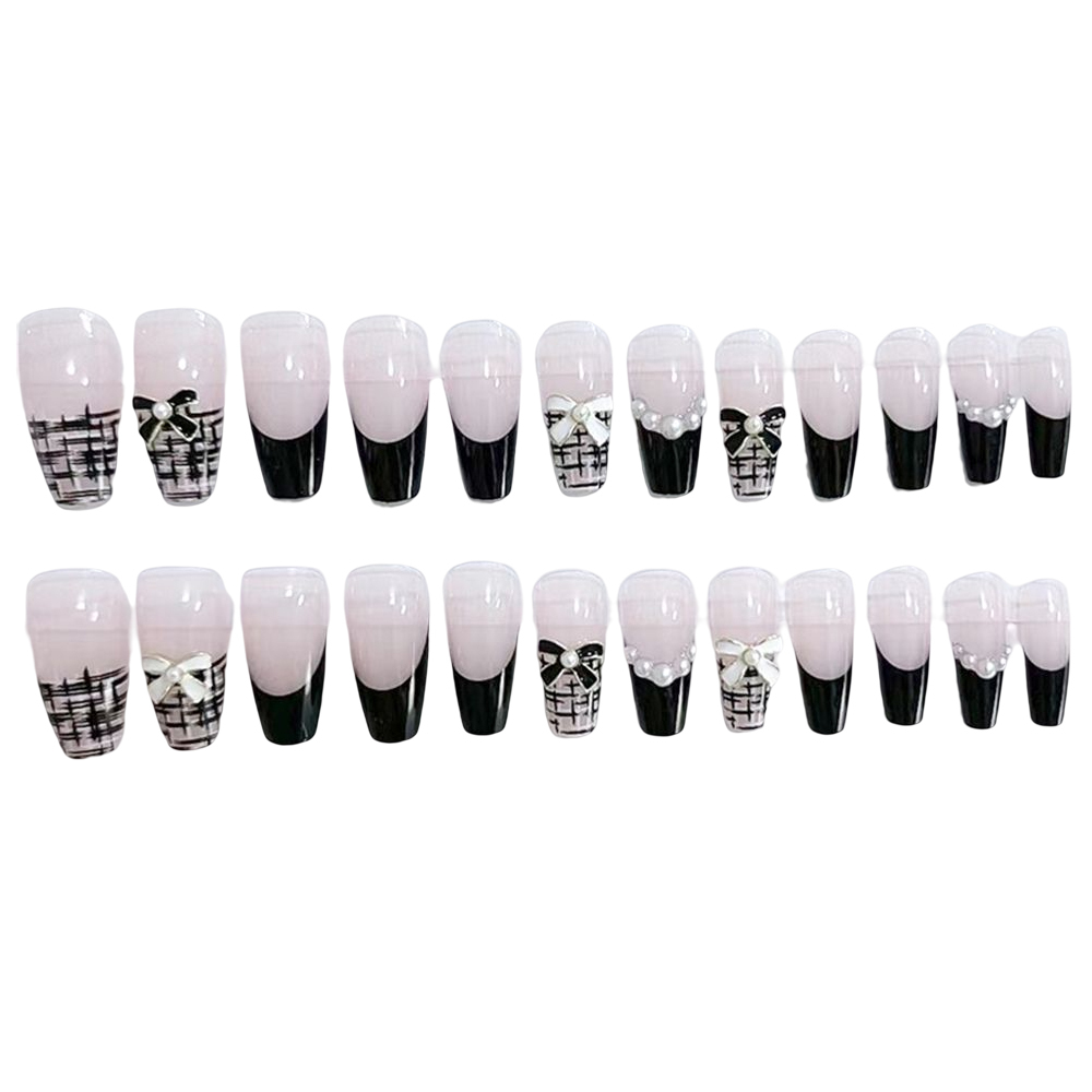 Classic Square Head Fake Nails Non-Toxic Skin-Friendly Fake Nail for Nail Art School Home Use