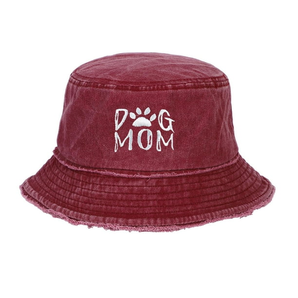 Sombrero de pescador para mujer, gorra de béisbol vaquera, transpirable, de verano, de algodón rojo