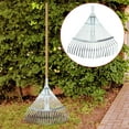thumbnail image 1 of Escoba de hojas de jardín perfecl rastrillo de metal telescópico ajustable 29-46 cm, 1 of 8